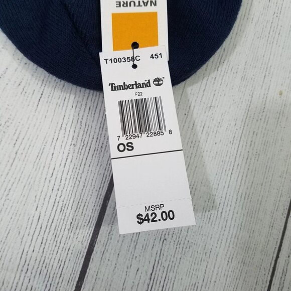 Timberland Cuffed Beanie Hat Mens One Size - Picture 3 of 4